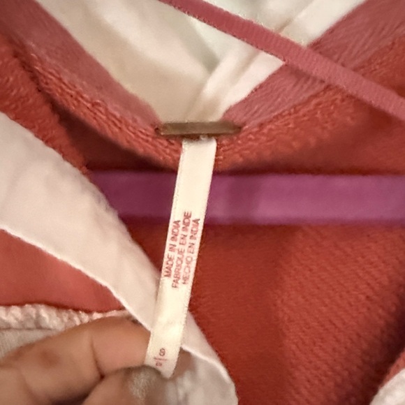 Free People Orange and Cream Dress - Picture 2 of 3